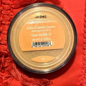 TAN NUDE 17 BARE MINERALS ORIGINAL LOOSE POWDER FOUNDATION SPF 15
